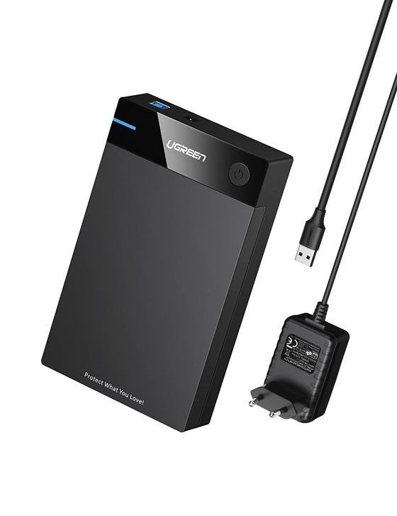 EAN 6957303854226 - Ugreen 50422 caja para disco duro externo Carcasa de disco duro/SSD Negro 2.5/3.5" imagen 1