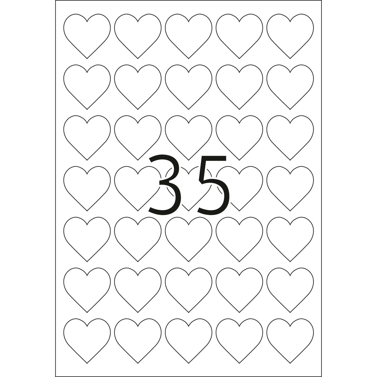 EAN 4008705107907 - HERMA 10790 etiqueta autoadhesiva Corazón Permanente Blanco 350 pieza(s) imagen 2