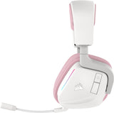 Auriculares Corsair Void V2 Inalámbricos Bluetooth Gaming Con Dolby Atmos, Micrófono Y Carga Rápida Rosa