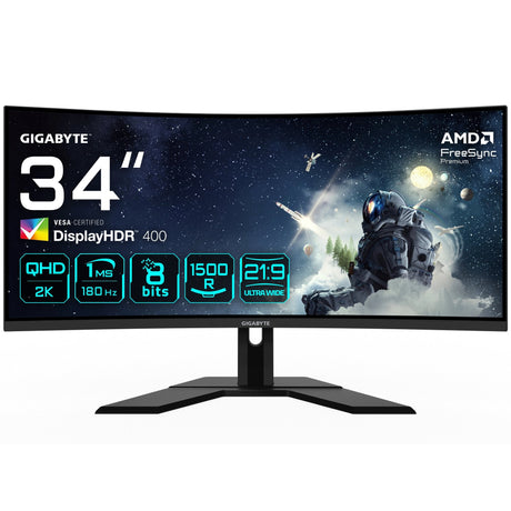 EAN 4719331861063 - GIGABYTE G34WQCP pantalla para PC 86,4 cm (34") 3440 x 1440 Pixeles UltraWide Quad HD LED Negro imagen 1
