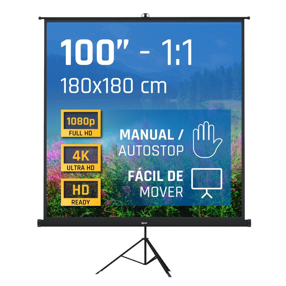 EAN 8435364308493 - iggual PSITS180 pantalla de proyección 2,54 m (100") 1:1 imagen 2