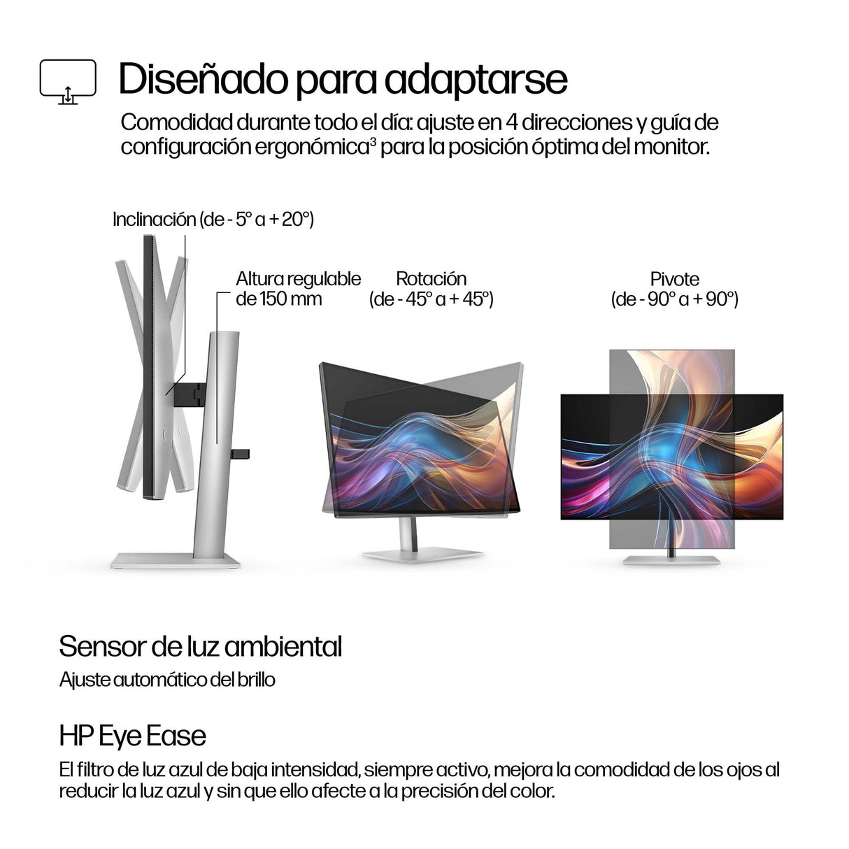 EAN 5715063476352 - HP Series 7 Pro 727pq pantalla para PC 68,6 cm (27") 2560 x 1440 Pixeles Quad HD LCD Plata imagen 5