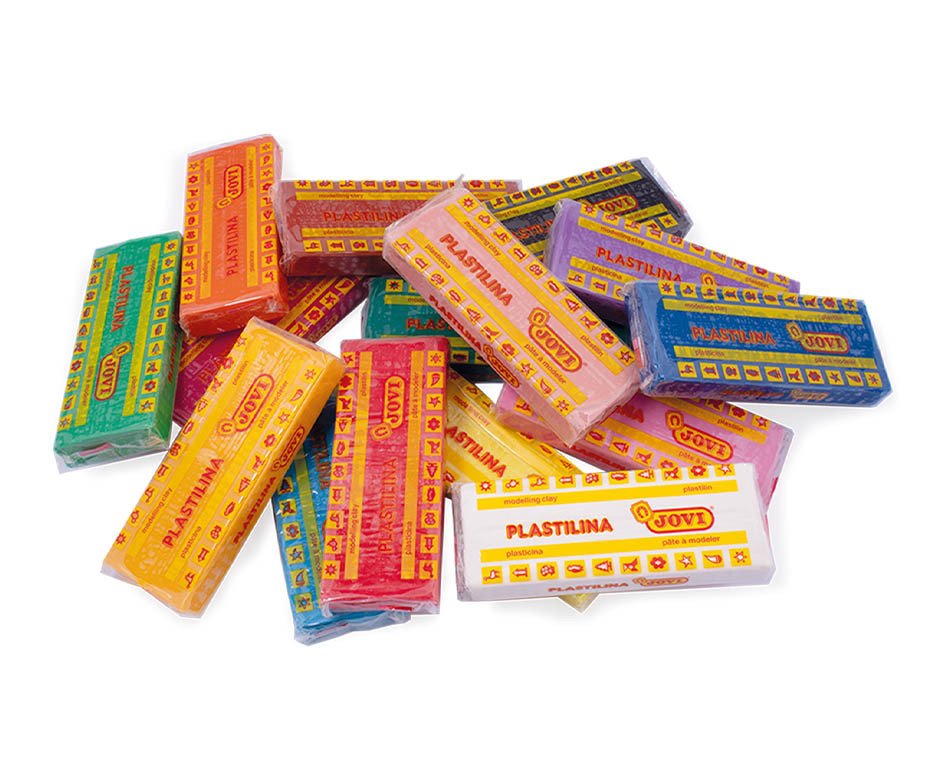 Jovi Plastilina 15 Pastillas De 150 Gr Colores Surtidos En Caja Expositora