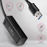 Axagon Hue-M1a Hub De Interfaz Usb 3.2 Gen 1 (3.1 Gen 1) Type-A 5000 Mbit/S Negro