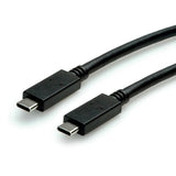 Roline Verde Usb 3.2 Gen 2 Cable, C-C, St St, 10gbit S, Emark, 100w, Schwarz, 0,5 M