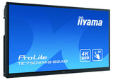 Iiyama Te7504mis-B2ag Pantalla De Señalización Panel Plano Interactivo 190,5 Cm (75") Ips Wifi 350 Cd / M² 4k Ultra Hd Negro Pantalla Táctil Procesador Incorporado Android