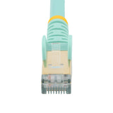 Cable 1m Red Ethernet Rj45 Stp Cabl Cat6a Snagless Aguamarina