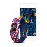 Pulsera Cuantificadora Infantil Garmin Vivofit Jr 2 Capitán América Pantalla Color Bt Batería Hasta 1 Año Comp. Android Iphone Resistente