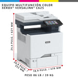 Xerox Versalink C625dn, Impresora Multifunción Gris/Azul, Usb, Lan, Escanear, Copiar, Fax C625v/Dn