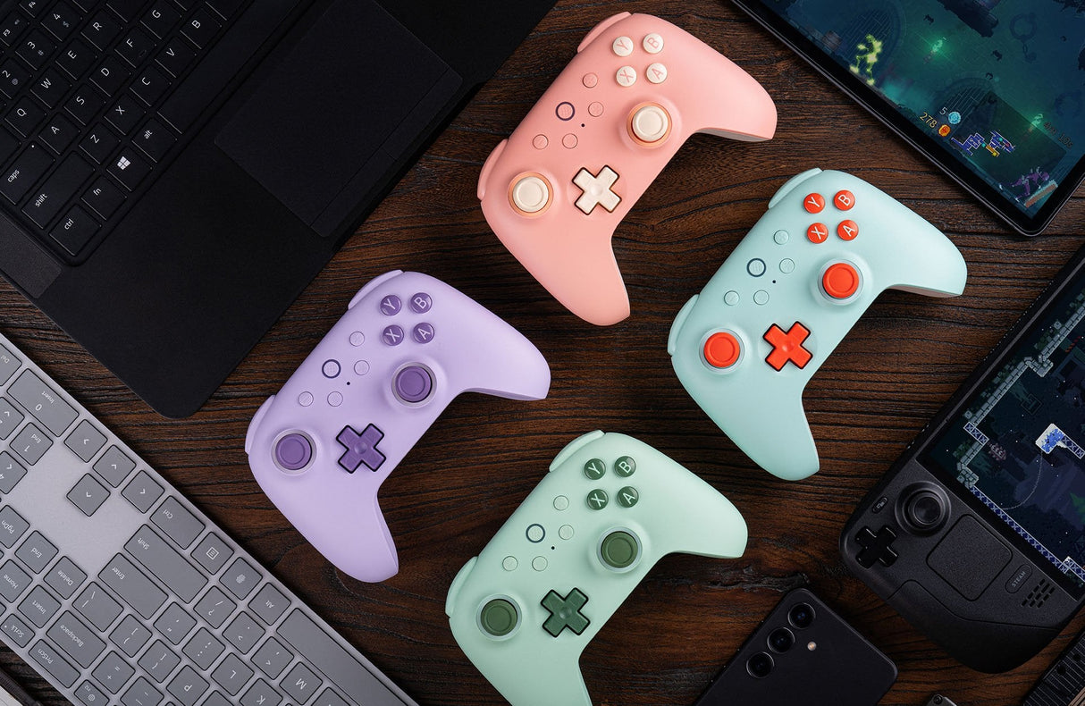 8bitdo Ultimate 2c Wireless, Gamepad Menta/Naranja, Para Windows Y Android Ret00471