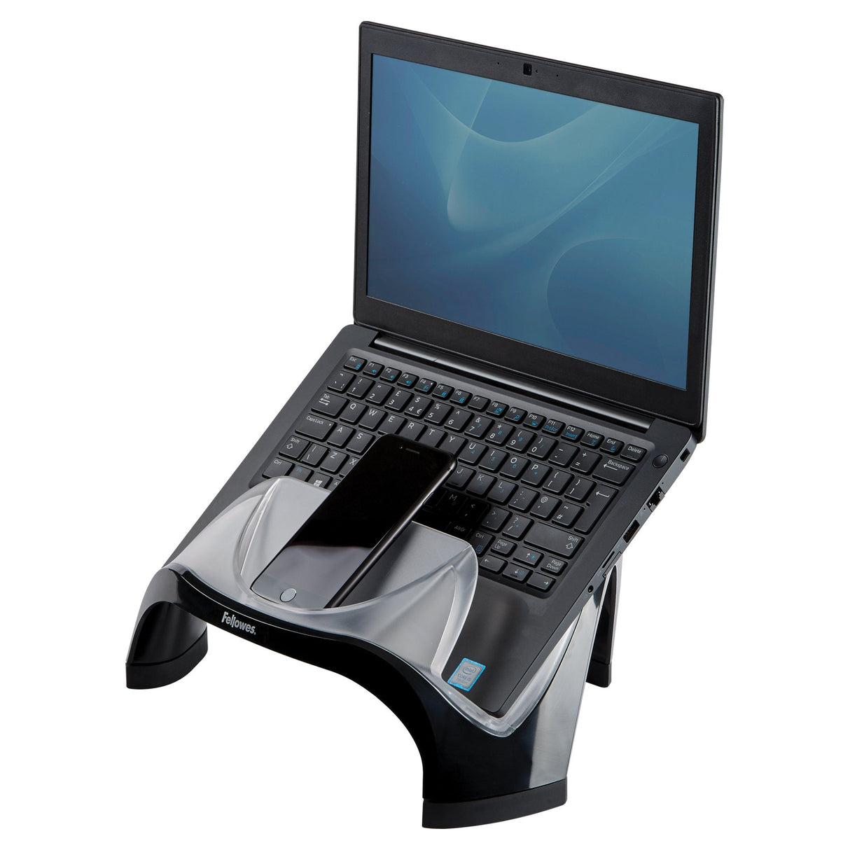 Fellowes Soporte Para Portatil Con 4 Puertos Usb - Compartimento Para Accesorios - 3 Ajustes De Altura - Peso Max 6kg