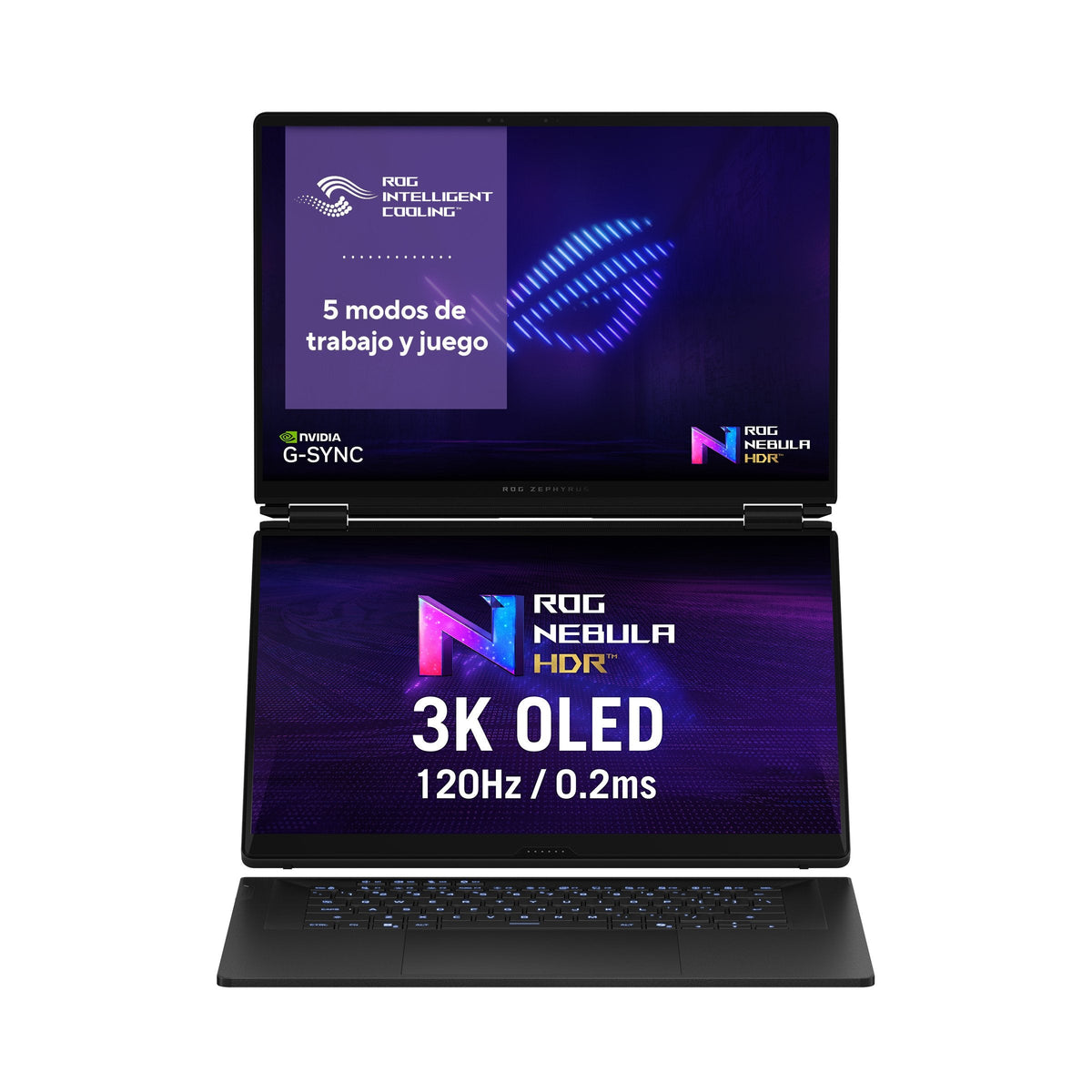Portátil Asus Rog Zephyrus Duo Oled Gx651ax-Sr010w 16" Intel Core Ultra 9 386h 64gb 2tb Ssd Rtx 5090 Windows 11