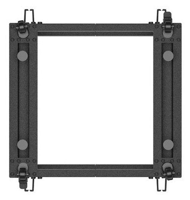 Armario Lanberg Abierto Rack 19" 9u 600x600 Ajustable Hasta 1100 Negro