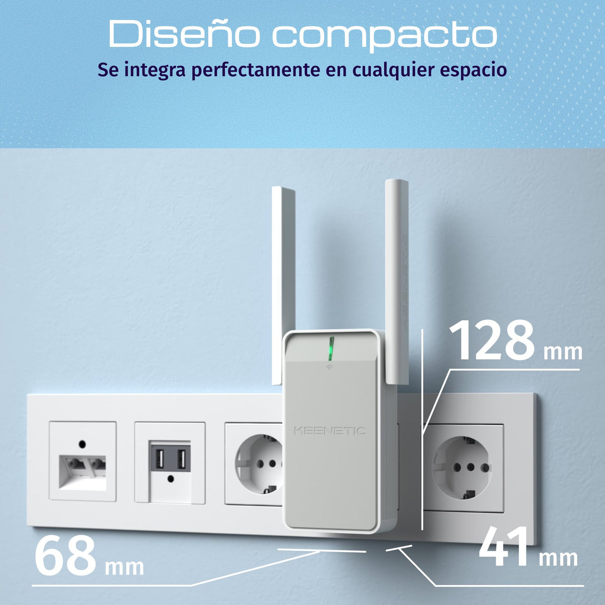 EAN 4897082922063 - Keenetic Buddy 4 (KN-3211) Repetidor de red Blanco, Gris 100 Mbit/s imagen 6
