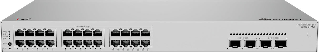 EAN 6901443458721 - HUAWEI eKit S220S-24P4JX Gigabit Ethernet (10/100/1000) Energía sobre Ethernet (PoE) 1U imagen 4