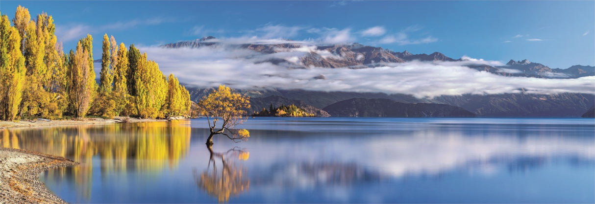 Puzzle Panorama WanakaS Golden Reflections High Quality 1000pzs
