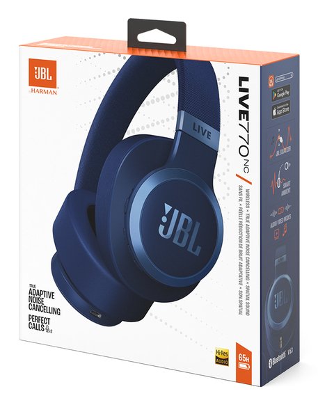 Auriculares  Jbl Live 770nc Over Ear Bluetooth Headset - Blue