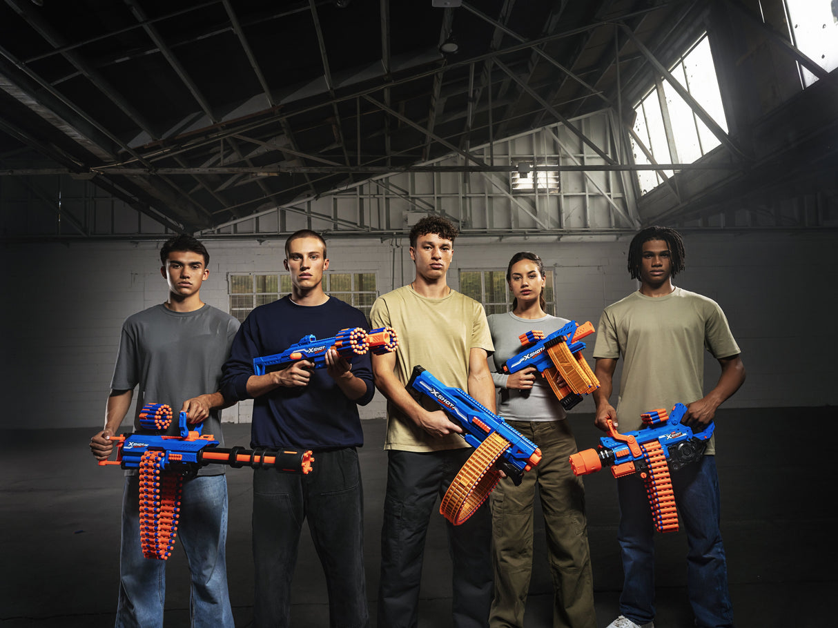 Zuru Xshot Insanity - Blaster Smoke N Barrel, Dartblaster Incluyendo 72 Dardos 36823