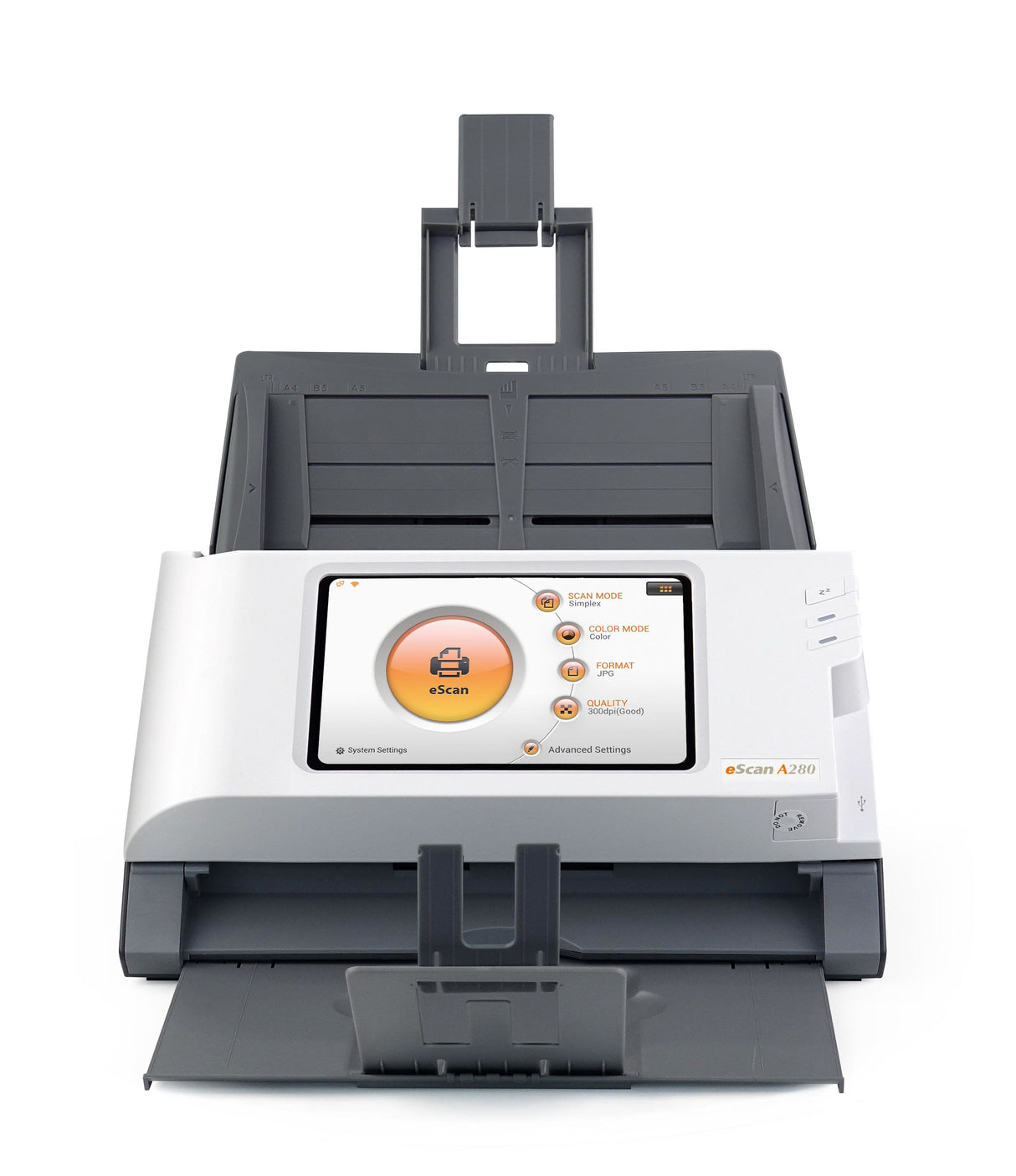 Plustek Escan A280 Essential 600 X 600 Dpi Escáner Con Alimentador Automático De Documentos (Adf) Negro, Blanco A4