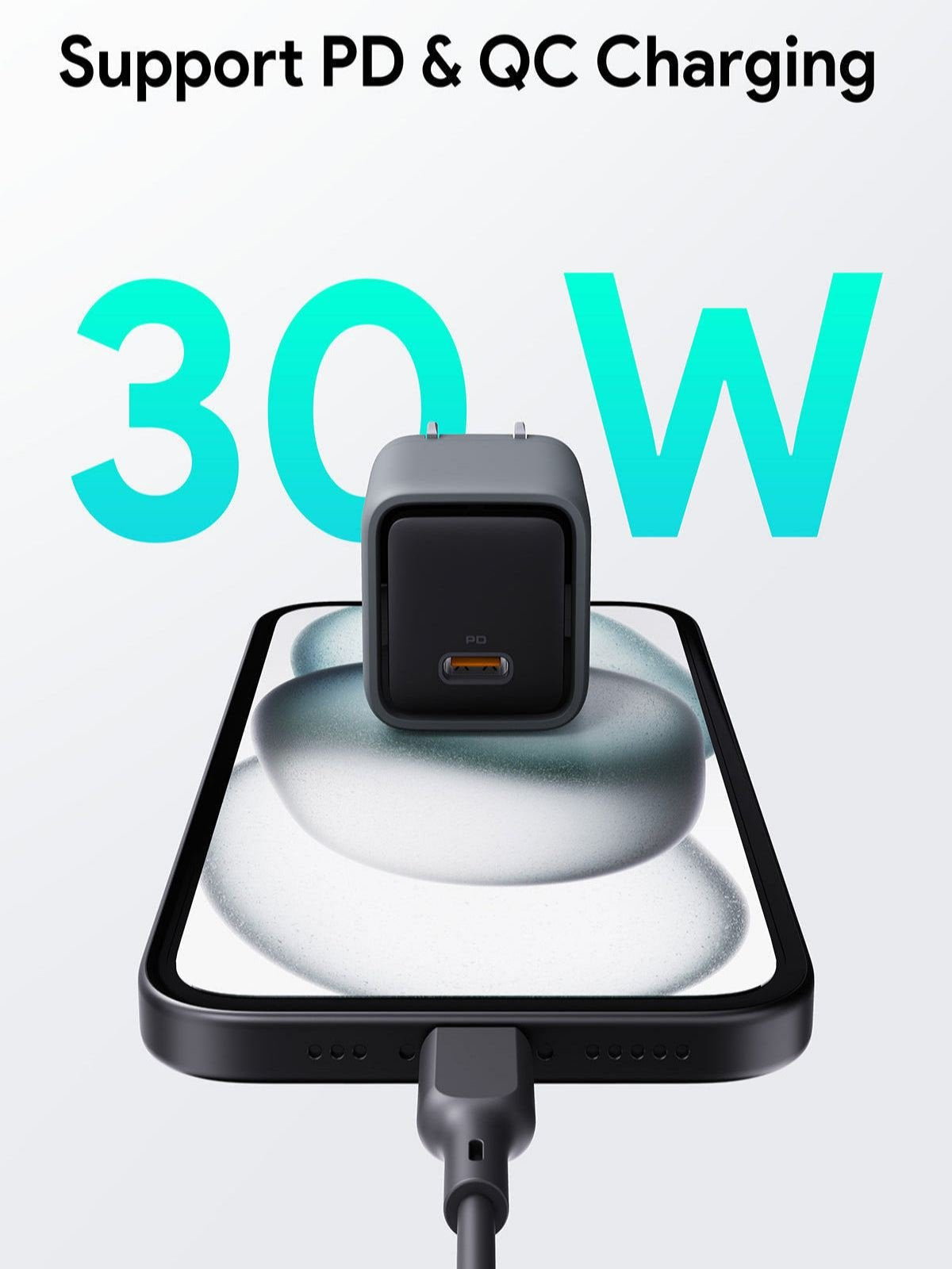 Aukey Pa-C1 Wall Charger 30w Gray