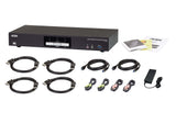 Aten Cs1942dp Switch Kvmp De Doble Pantalla Usb 3.0 4k Displayport De 2 Puertos