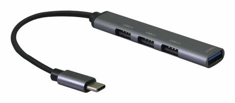 EAN 4005938444472 - Helos 344447 hub de interfaz USB 3.2 Gen 2 (3.1 Gen 2) Type-C 5000 Mbit/s Gris imagen 1