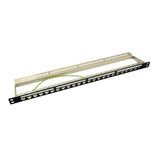 Patchpannel Keystone 24 Port 0.5 He Shielded. Negro Logilink