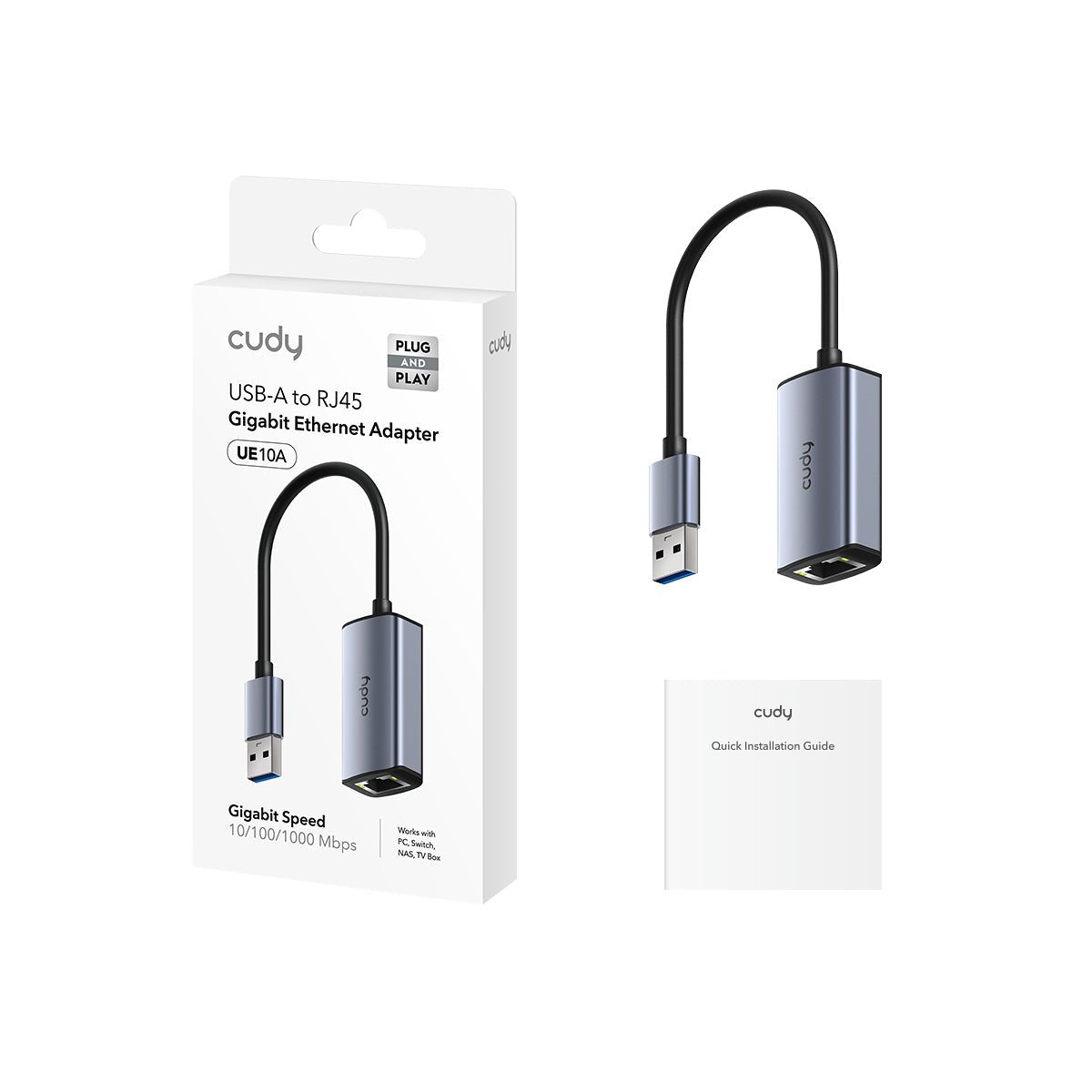 EAN 6971690794194 - Cudy USB-A to Ethernet Adapter UE10A - Router - 1 Gbps tarjeta y adaptador de interfaz RJ-45 imagen 2