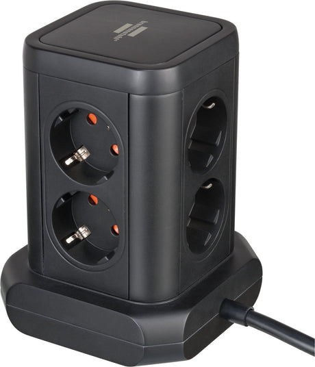 EAN 4007123691777 - Brennenstuhl 1153560010 base múltiple 2 m 8 salidas AC Interior Negro imagen 2