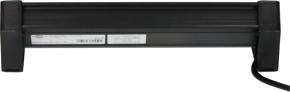 Brennenstuhl 1156250544 Base Múltiple 1,8 M 4 Salidas Ac Interior Negro