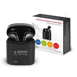EAN 5901986045281 - Savio TWS-02 auricular y casco Auriculares Inalámbrico Dentro de oído Llamadas/Música Bluetooth Negro imagen 5