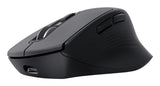 Mouse Trust Wireless Niven Bt/2.4ghz 7 Botones Silencioso 800-3200dpi Recargable Negro