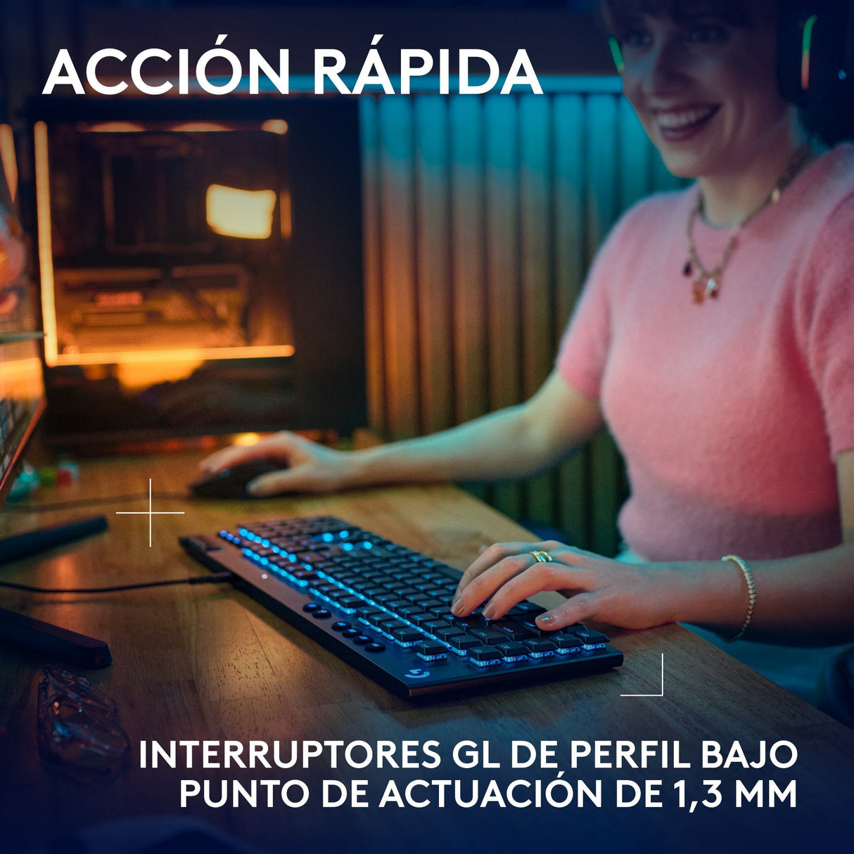 EAN 5099206124639 - Logitech G G915 X teclado Juego USB QWERTY Español Negro imagen 3