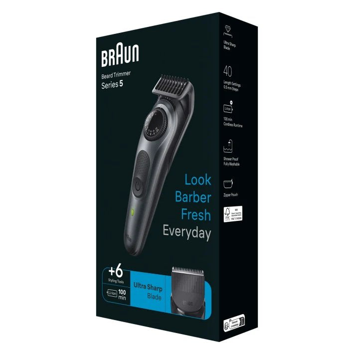 Cortapelos Braun Braun Beardtrimmer Bt5450 Para Barba Gris Oscuro Bt5450