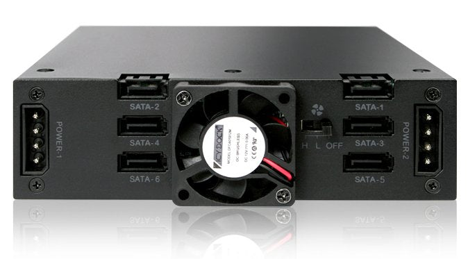 Icy Dock Mb996sp-6sb Panel Bahía Disco Duro Negro