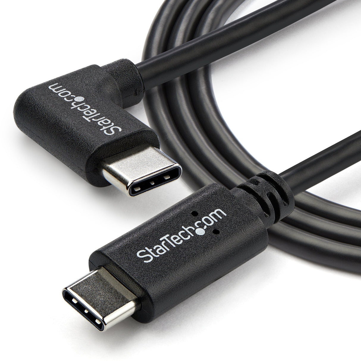 Startech Cable Usb-C M/M Acodado 1m Negro  Usb2cc1mr