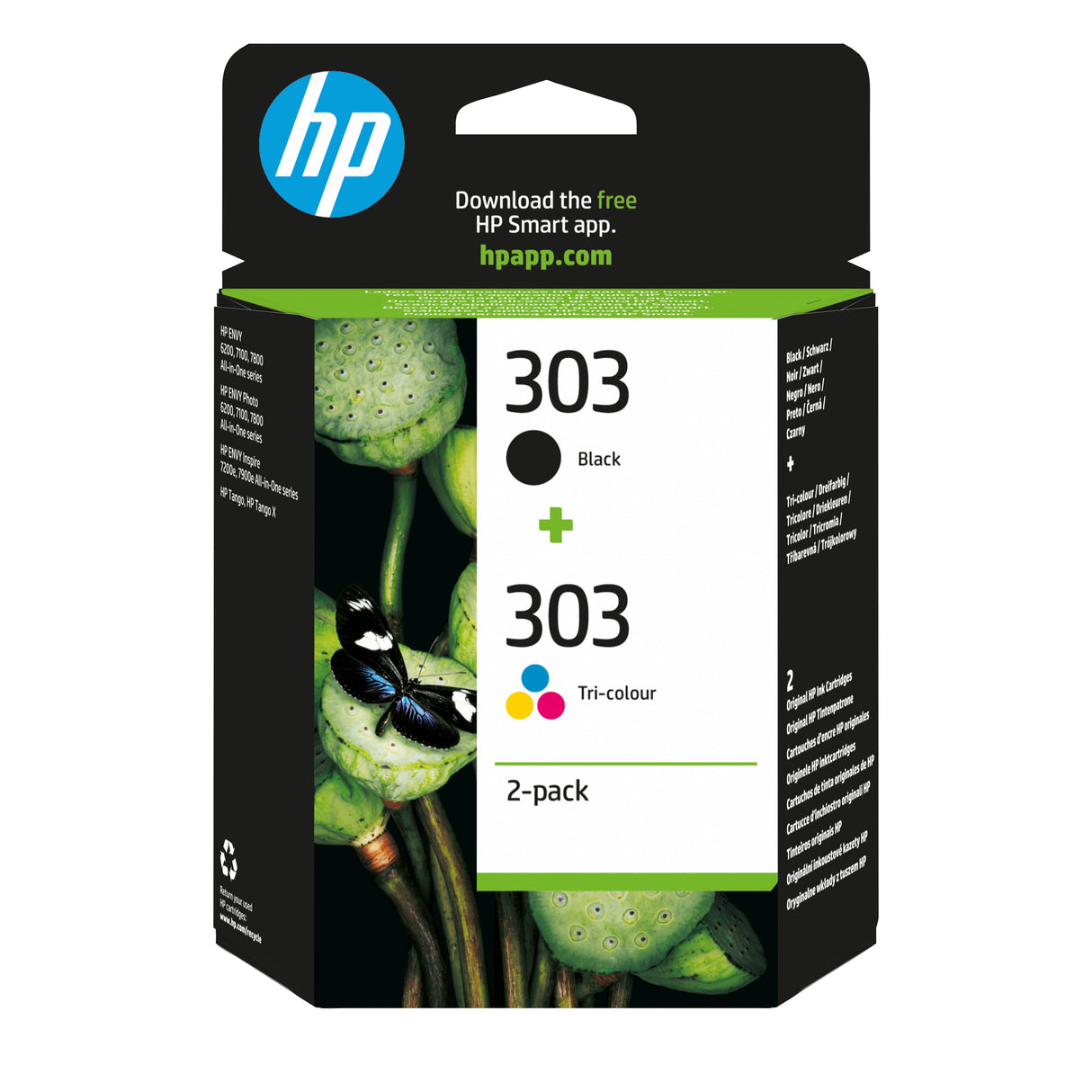 Tinta Original Hp 303 Multipack Negro Tricolor