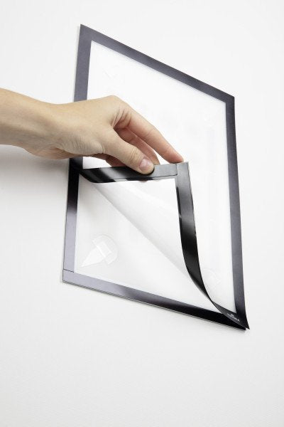 Durable Duraframe Wallpaper A4 Portacarteles Plata