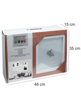 Deknudt S46yk Set Cuadro Pared W. 6 Marcos De Madera Blanca