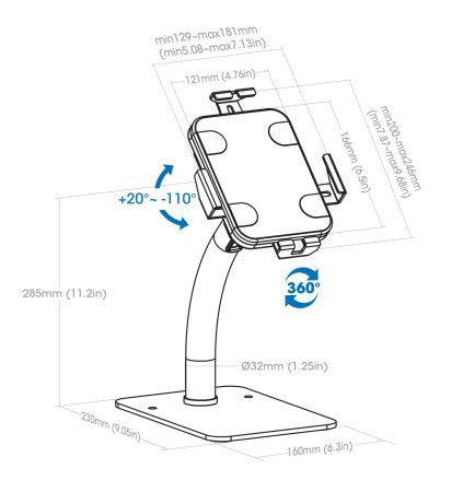 EAN 0766623406352 - Manhattan 406352 soporte Tablet/UMPC Blanco imagen 6