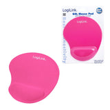 Logilink Alfombrilla De Gel Con Reposamuñecas, Rosa