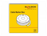 Delock Cablemarker Box, Nr: 1, Gelb, 500 Stück