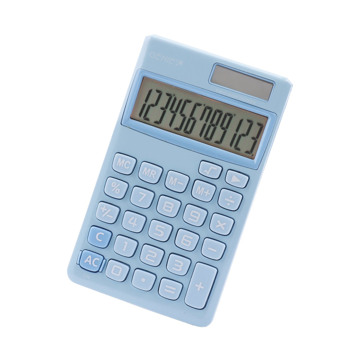 Calculadora Genie 212 B  Bolsillo Básica Azul