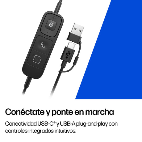 EAN 0199764365613 - HP Poly Mission 815 Monaural USB Wired Headset (Bulk) Negro imagen 7