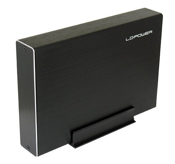 Lc-Power Lc-35u3-Becrux-C1, Carcasa Para Disco Duro Externo Sata De 3,5", Usb-C, Aluminio, Negro