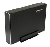 Lc-Power Lc-35u3-Becrux-C1, Carcasa Para Disco Duro Externo Sata De 3,5", Usb-C, Aluminio, Negro