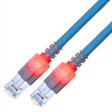 Easylan Dualboot Led Cable De Red Rj45 S Ftp Cat.6 (Class E), Mit Sacon Stecker, Lsoh, Blau, 2 M