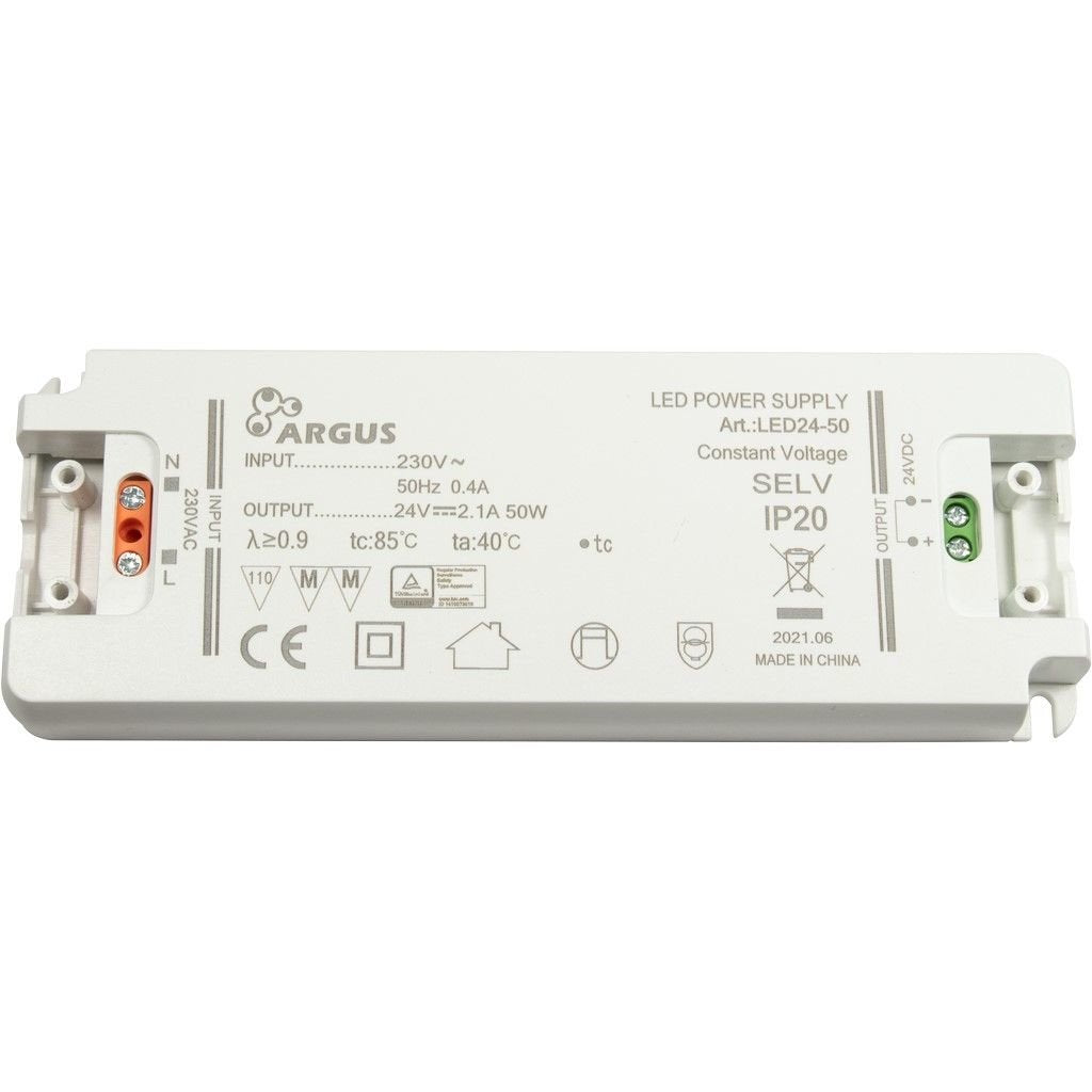 Inter-Tech Led Trafo Led24-50 50w, 24v, 2100ma, Ip20 Retail