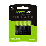 Pilas Recargables Greencell Aa 2000 Mah (4 Pcs)