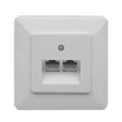 EAN 4027639005110 - ZE Kommunikationstechnik UAE 2x8 + RS UP caja de tomacorriente Blanco imagen 1